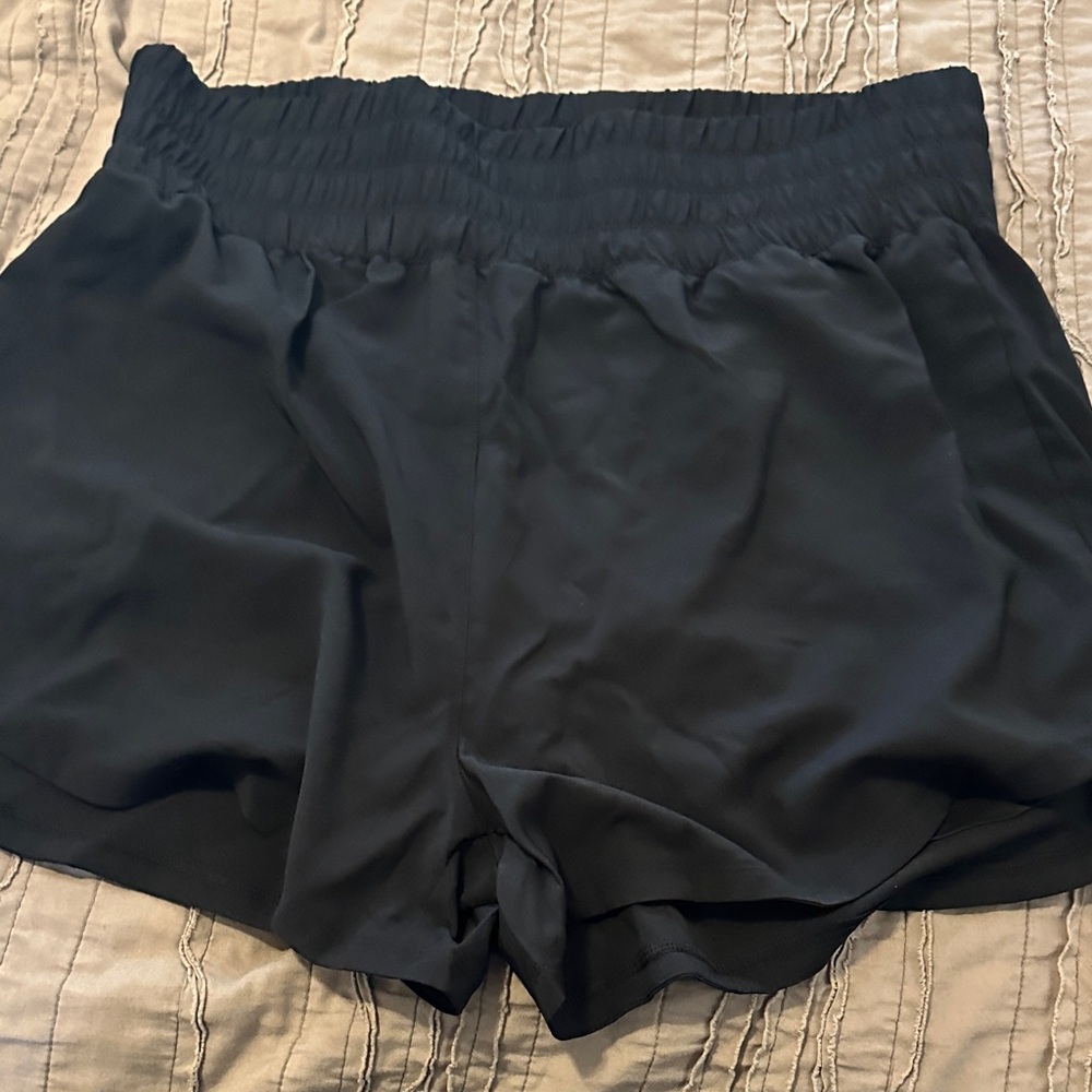 High Waist Black Women's Crane Athletic Shorts
